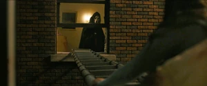 Ethan leaves the bedroom.
