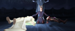 Skywalker begged the Father to save Tano, and the dying Daughter used Skywalker as a conduit to channel the last of her life force into Tano, resurrecting her.