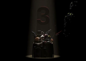 Springtrap in a teaser for Five Nights at Freddy's 3 along with the other toy animatronics.