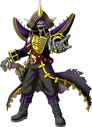 Captain Silverbones, head of the Thunderous Plunderers.