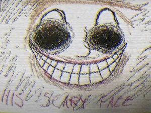 A drawing of The Entity possessing Thomas.