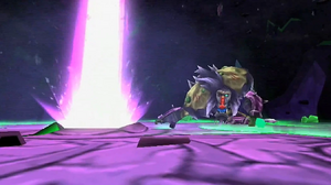 Gaul weakened by Spyro.