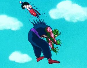 The final blow to Piccolo Daimao.