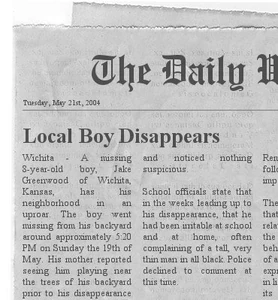Local Boy Disappears.