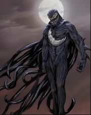 Unused concept art of a symbiote-infected Moon Knight.