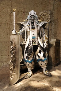 Rosyuo seated in his throne.