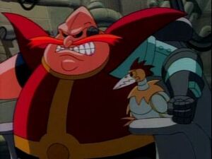 Robotnik, as he appears in the intro.