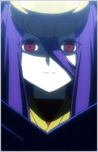 Izanami's evil grin.