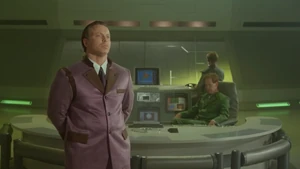 Wilson telling the other Futurians his plan of destroying Japan.