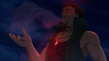 Hans emits gas