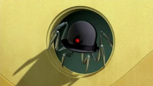 DOR-15 escapes from her stand.