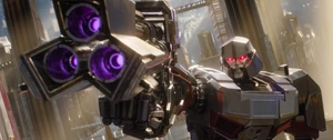 Megatron Weapon.jpg (566 KB) Megatron chooses to tear down Iacon to permanently destroy any trace of Sentinel's legacy.
