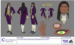 Olrox's model sheet.