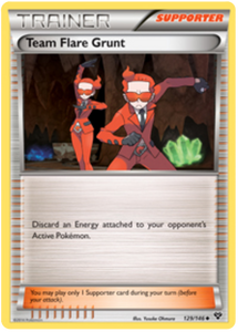 Team flare Grunts Pokémon card