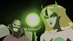 The Enchantress offering Baron Zemo to join her