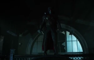 Azrael attacks the precinct.