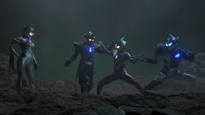 Trigger facing the Dark Giants in underwater.