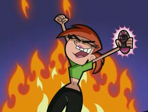 Vicky rising to power after discovering the powers in the magic remote