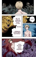 The Zombie Devil shocked by Denji's revival.