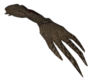 SCP-682's arm as seen at Gate B in SCP: Containment Breach.