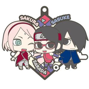 Chibi Sakura, Sarada and Sasuke