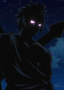 Larcade's silhouette in the anime.