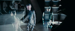 Vader tells the Executor 's crew that he wanted the freighter towed aboard and its passengers taken alive.