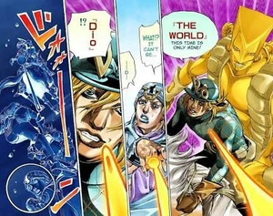 Alternate World Diego stopping time with THE WORLD.