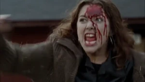 Gina screaming at Richie and Billy.