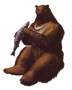 Kuma, as he looked in the first Tekken as a Japanese brown bear.