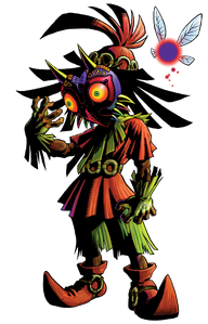 Majora's Mask possessing the Skull Kid.