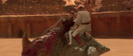 Anakin rode the reek with Amidala and rescued Obi-Wan.