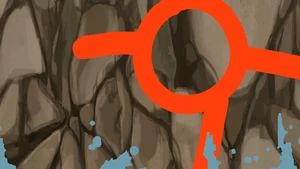 The Dark Lord after hitting the cliff.