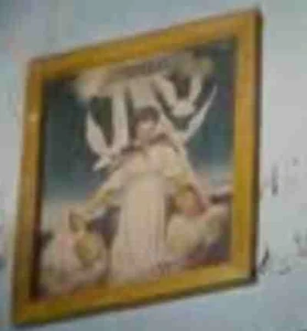 A picture of a female version of God worshipped by the Brethren in the first Silent Hill film.