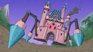 Walt Disney controls the Cindarella Castle.