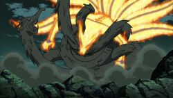 Wood Madara Dragon vs Naruto Nine Tails Mode