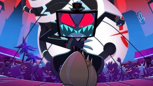 ”ME!” Vox demanding Charlie to declare him the strongest Sinner in Hell.