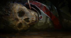 Another concept art of Chancellor Ferdinand's corpse.