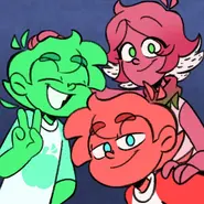 DiaDasM3Fes1.webp (99 KB) Morajo, Torajo and their mother in a selfie