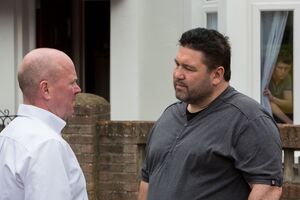 Phil Mitchell vs Andrew Cotton.