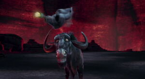 Kazar watches as Nigel seemingly floats in mid-air.