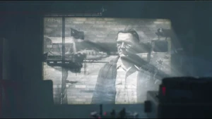 A photograph of Volkov in the opening cinematic.