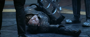 Zhylaw is dead moments after being killed by Riddick.