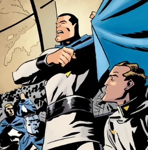 Alpha One as a senator in his homeworld