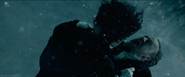 Moriarty and Holmes falling into the Reichenbach waterfall