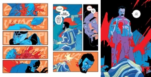 Omni-Man slaughtering the Guardians.