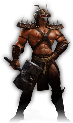 shao kahn unmasked mk9