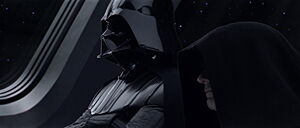 Sidious and Vader oversee the construction of the first Death Star at the very end of Star Wars: Revenge of the Sith.