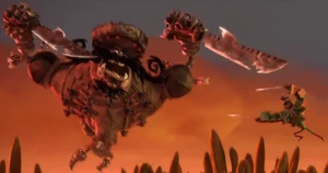 Chakal battling Carlos,moments before to kill him brutally.