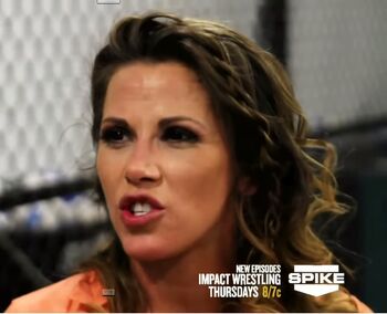 Evil Mickie James Backstage